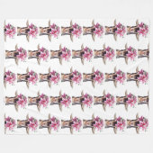 Große Fleece Blanket Lily die Ziege. (Vorderseite (Horizontal))