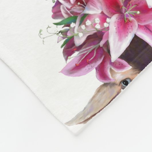 Große Fleece Blanket Lily die Ziege. (Ecke)