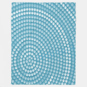 Große Fleece Blanket, modern, abstrakt, blau (Vorderseite)