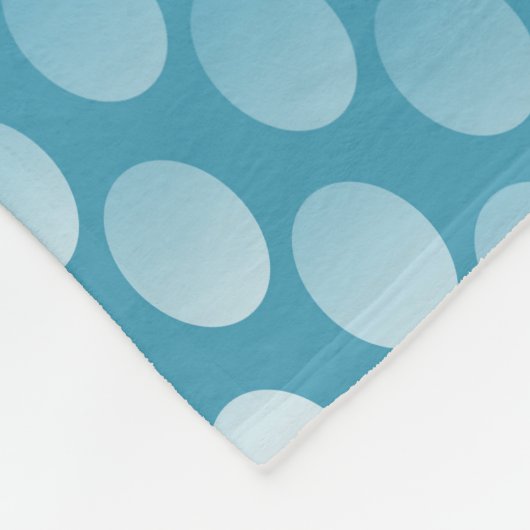 Große Fleece Blanket, modern, abstrakt, blau (Ecke)