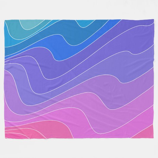 Große Fleece Blanket, modern, abstrakt, farbenfroh (Vorderseite (Horizontal))