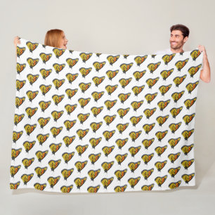 Große Fleece Blanket Monarch Side Ansicht