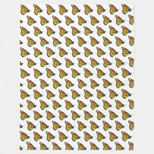 Große Fleece Blanket Monarch Side Ansicht (Vorderseite)