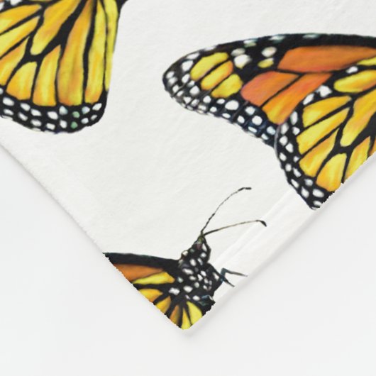 Große Fleece Blanket Monarch Side Ansicht (Ecke)