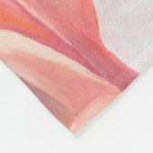 Große Fleece Blanket Peach Dahlia (Ecke)