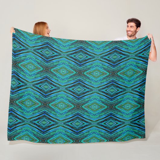 Große Fleece Blanket Peacock Feathers (Beispiel)