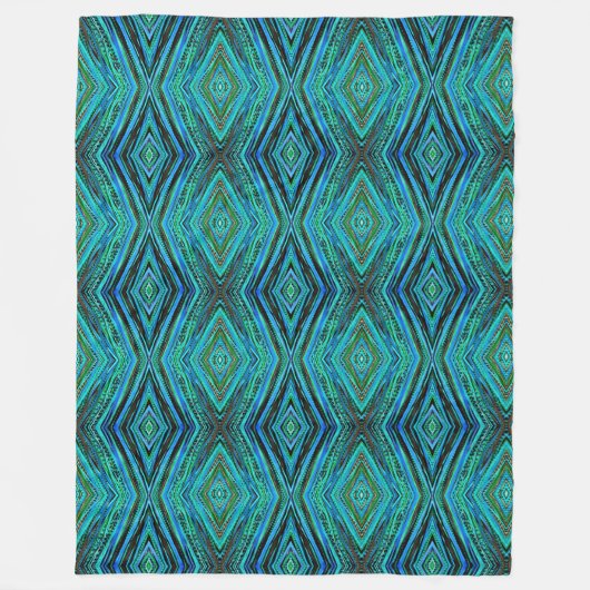 Große Fleece Blanket Peacock Feathers (Vorderseite)
