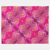 Große Fleece Blanket Pink Cactus Rose (Vorderseite (Horizontal))
