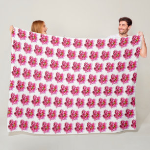 Große Fleece Blanket Pink Peongs