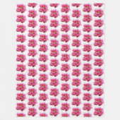 Große Fleece Blanket Pink Peongs (Vorderseite)