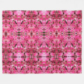 Große Fleece Blanket Rosa Blätter (Vorderseite (Horizontal))