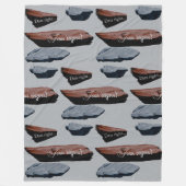 Große Fleece-Blanket: Stein-Wirbel Fleecedecke (Vorderseite)