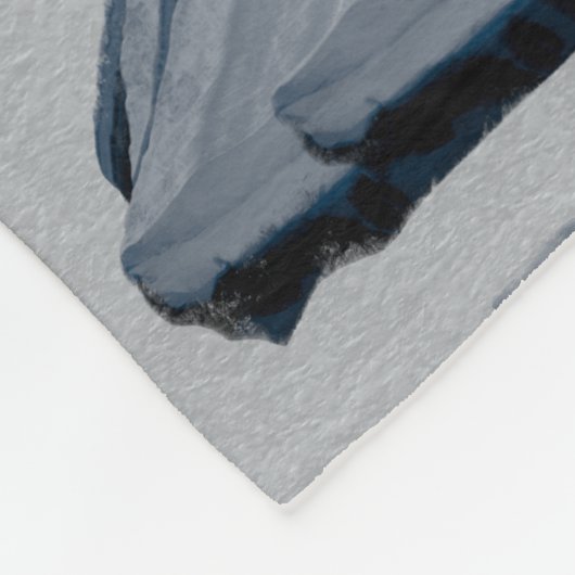 Große Fleece-Blanket: Stein-Wirbel Fleecedecke (Ecke)