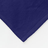 Große Fleece-Decke mit blauem rosa Chevron-Monogra Fleecedecke (Ecke)