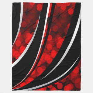 Große Fleece-Decke, modern, abstrakt, rot, Fleecedecke