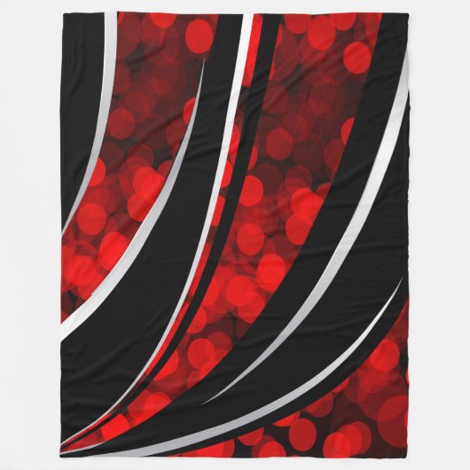 Große Fleece-Decke, modern, abstrakt, rot, Fleecedecke (Vorderseite)