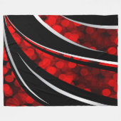 Große Fleece-Decke, modern, abstrakt, rot, Fleecedecke (Vorderseite (Horizontal))