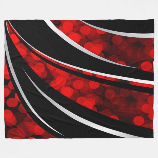 Große Fleece-Decke, modern, abstrakt, rot, Fleecedecke (Vorderseite (Horizontal))