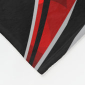 Große Fleece-Decke, modern, abstrakt, rot, Fleecedecke (Ecke)