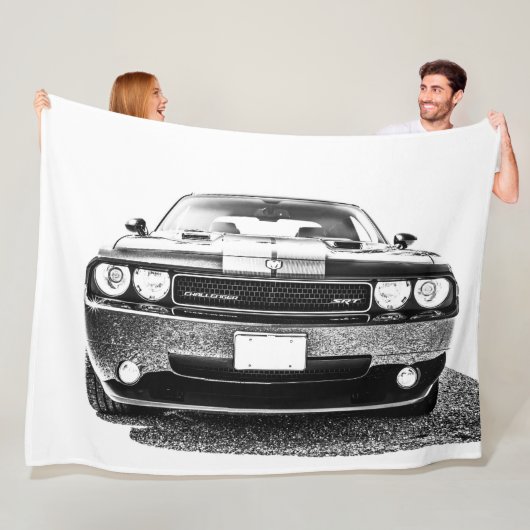 Große Fleece-Decke Muscle Car Fleecedecke (Beispiel)