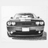 Große Fleece-Decke Muscle Car Fleecedecke (Vorderseite (Horizontal))