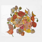 große Fleecedecke mit Multimedia-Poppies (Vorderseite (Horizontal))