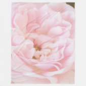 grosse Fleecedecke "Roses", rosa (Vorderseite)
