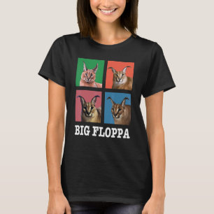 Große Floppa-Meme-Katze Niedliche  Karakal-Katze q T-Shirt