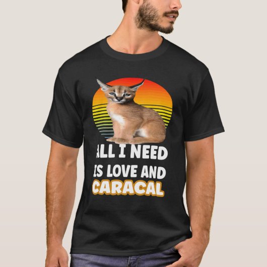 Große Floppa-Meme-Katze T-Shirt (Vorderseite)