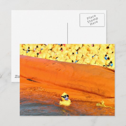 Große Flucht Postkarte (Vorne/Hinten)