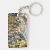 Große Flugzeug Bäume von Vincent Van Gogh Schlüsselanhänger (Rückseite)