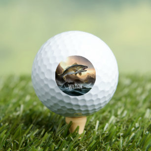 Große Forelle in Rapid Golfball