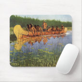 Große Forscher von Remington, Vintage Pioniere Mousepad (Mit Mouse)