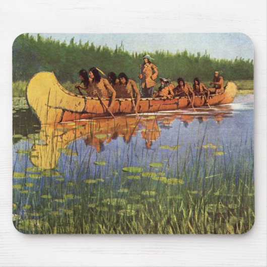 Große Forscher von Remington, Vintage Pioniere Mousepad (Vorne)