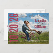 Große Foto-Postkarten Save the Date Ankündigungspostkarte (Vorne/Hinten)