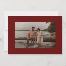 Große Fotokarte an der Grenze Merry & Bright Feiertagskarte