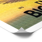 Große Frau am Strand, lustig Vintag Poster (Ecke)