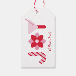 Große Freude Rote und Rosa Geschenkkarte Geschenkanhänger