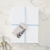 Große Freude und Blätter Geschenkanhänger (Mit Garn)