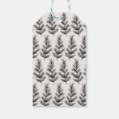 Große Freude und Blätter Geschenkanhänger (Rückseite)