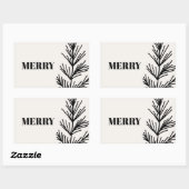 Große Freude und Blätter Rechteckiger Aufkleber (Blatt)