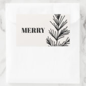 Große Freude und Blätter Rechteckiger Aufkleber (Tasche)