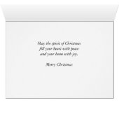 Große Freude Weihnachten Poinsettia und Schnee auf (Innenansicht Horizontal (Unten))