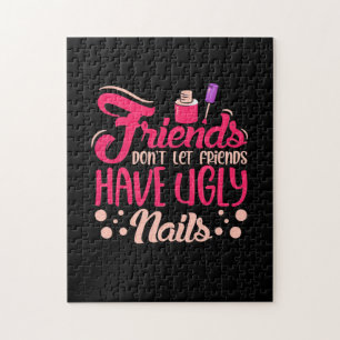 Große Freunde haben hässliche Nägel Puzzle