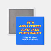 Große Freunde (Mittagessen) Magnet (Vorderseite/Rückseite)