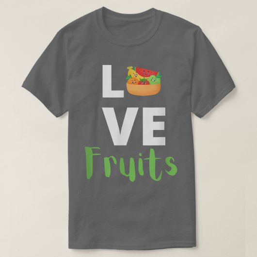Große Fruchttrage, Veganer, Vegetarier T-Shirt (Design vorne)