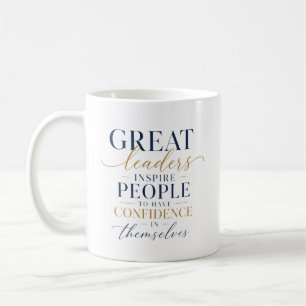 Große Führungskraft Vertrauens Inspiration Kaffeetasse