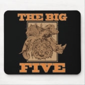 Große fünf Afrikaner Mousepad (Vorne)
