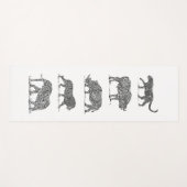 Große Fünf Yogamatte (Vorderseite (Horizontal))