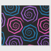 Große Funky-Wirbel Geschenkpapier (Flach)